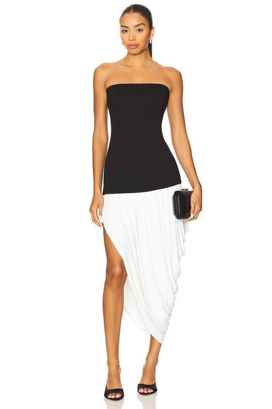 Lovers and Friends Catalina Maxi Dress in Black & White Size Small $259